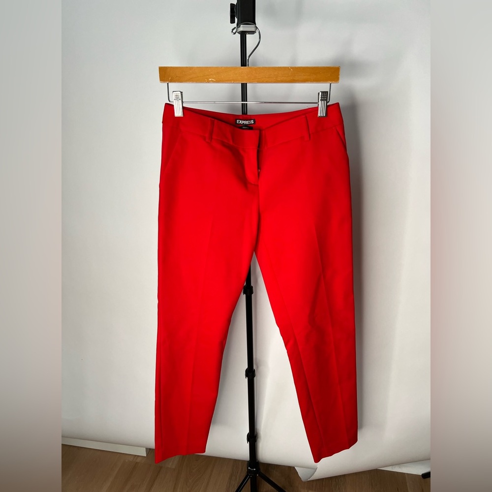 Red dress pants